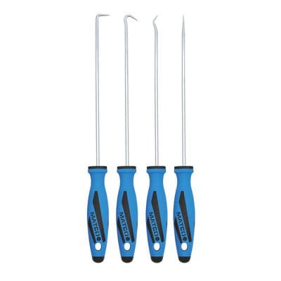 4 PIECE LONG HOOK AND PICK SET - BLUE