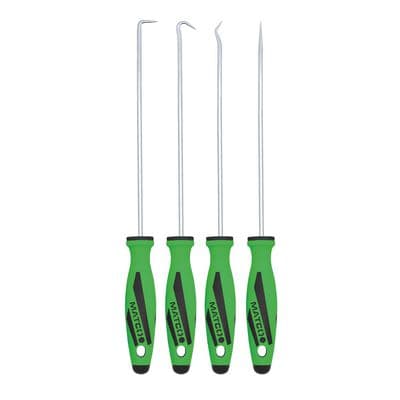 4 PIECE LONG HOOK AND PICK SET - GREEN