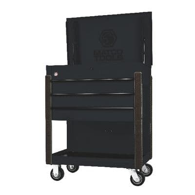 35” x 22” JSC453 ROLLING TOOL CART (OUTLAW BLACK/BLACK)