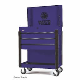 35” x 22” JSC453 ROLLING TOOL CART (ELECTRIC PURPLE/BLACK)