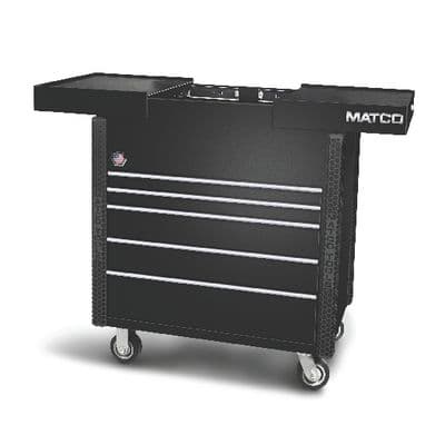 36” x 22” JSC653 SLIDING TOP TOOL CART (OUTLAW BLACK/CHROME)
