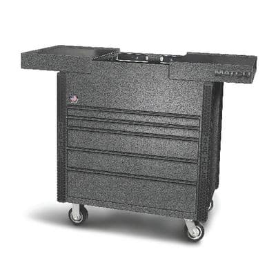 36” x 22” JSC653 SLIDING TOP TOOL CART (SILVER VEIN/BLACK)