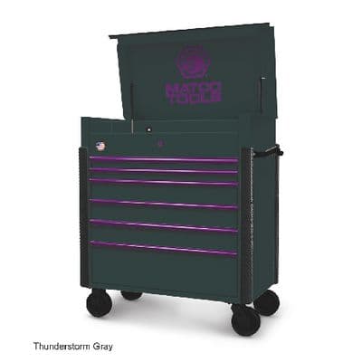41" x 23" JSC773 ROLLING TOOL CART (THUNDERSTORM GRAY/PURPLE)