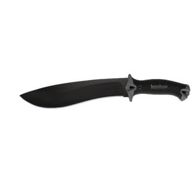 KERSHAW CAMP 10 FIXED BLADE OUTDOOR KNIFE, BLACK