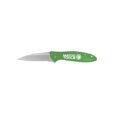 KERSHAW LEEK FOLDING KNIFE, MATCO GREEN