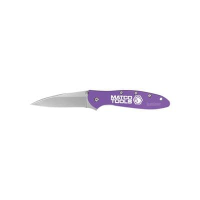 KERSHAW LEEK FOLDING KNIFE, MATCO PURPLE