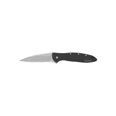 KERSHAW LEEK BLACK STONEWASH