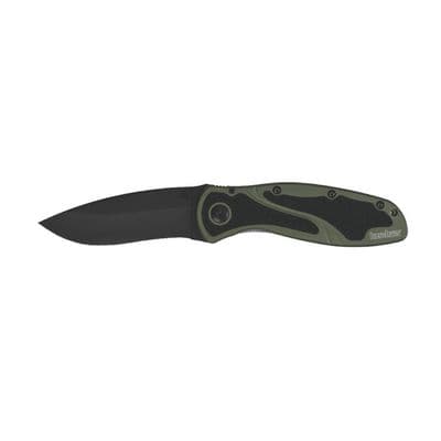 KERSHAW BLUE OLIVE BLACK FOLDING KNIFE