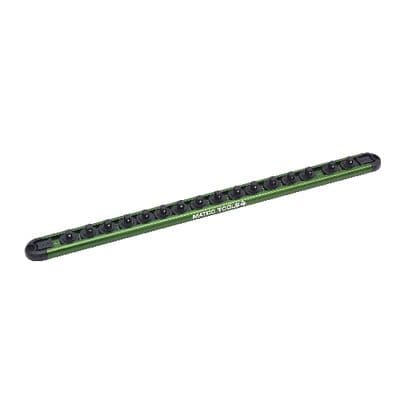1/4" DRIVE 16 PEG MAGNETIC SOCKET RAIL - GREEN