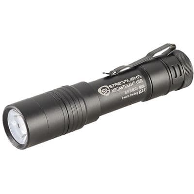 STREAMLIGHT MEGASTREAM RECHARGEABLE FLASHLIGHT - BLACK