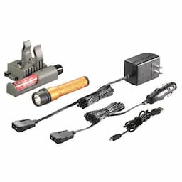 STREAMLIGHT STRION 375 LUMENS LED RECHARGEABLE FLASHLIGHT WITH PIGGYBACK CHARGER-ORANGE