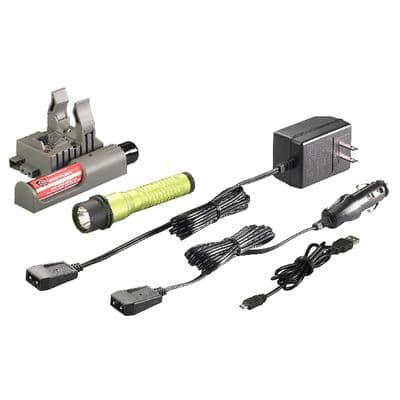 STREAMLIGHT STRION 615 LUMENS LED RECHARGEABLE FLASHLIGHT WITH PIGGYBACK CHARGER-LIME