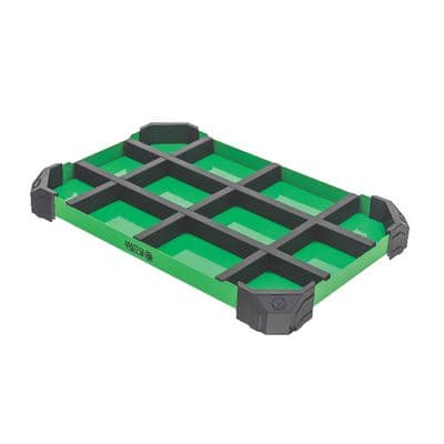 ADJUSTABLE PARTS TRAY WITH MAGNETIC INSERT - GREEN