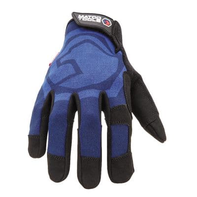 GRIP TOUCH GLOVES BLUE - L