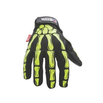 SKELETON GLOVES GLOW-IN-THE-DARK - MEDIUM