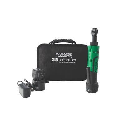 12V CORDLESS INFINIUM™ 1/4" BRIDGED HEAD RATCHET KIT - GREEN