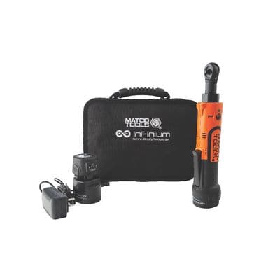 12V CORDLESS INFINIUM™ 1/4" BRIDGED HEAD RATCHET KIT - ORANGE