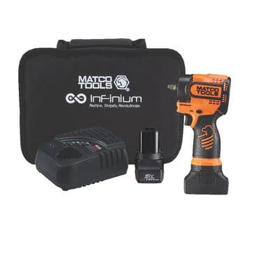 16V CORDLESS INFINIUM™ 1/4" DRIVE STUBBY IMPACT WRENCH KIT - ORANGE