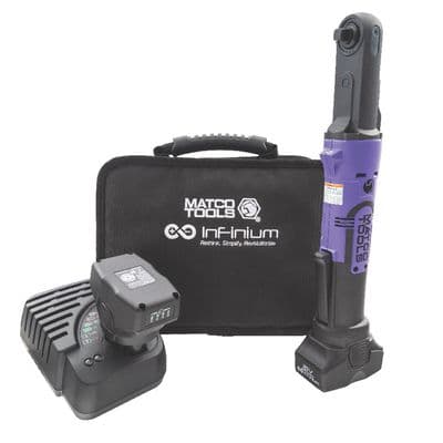 16V CORDLESS INFINIUM™ 3/8" DRIVE QUICK SWITCH RATCHET KIT - PURPLE