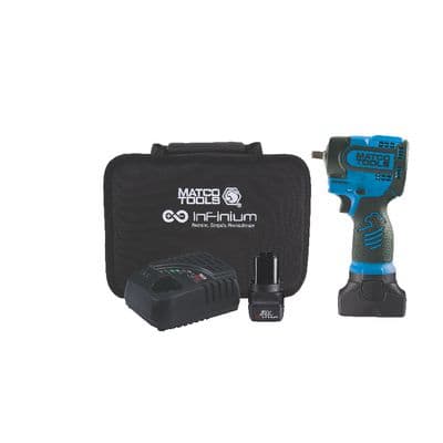 16V CORDLESS INFINIUM™ 3/8" DRIVE STUBBY IMPACT WRENCH KIT - BLUE