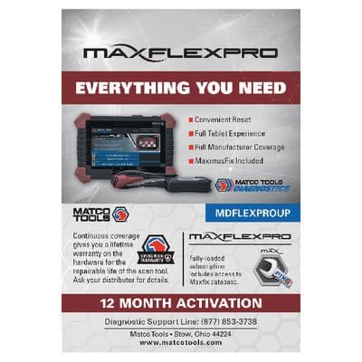 1 YEAR MDMAXFLEXPRO SOFTWARE RENEWAL CARD