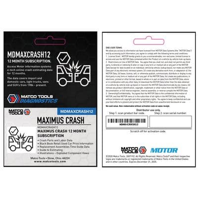 MAXIMUS CRASH 12 MONTH SUBSCRIPTION