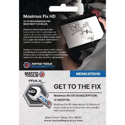 MAXIMUS FIX HEAVY-DUTY SOFTWARE