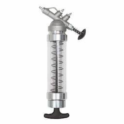 MINI PUSH TYPE GREASE GUN WITH CLEAR TUBE BARREL