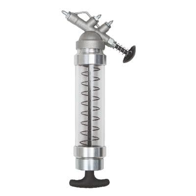 MINI PUSH TYPE GREASE GUN WITH CLEAR TUBE BARRELCARTRIDGE LOAD