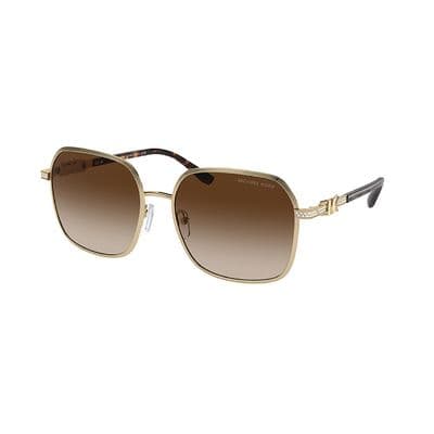 MICHAEL KORS CADIZ LIGHT GOLD WITH SHINY/BROWN GRADIENT LENSES