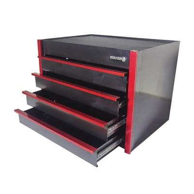 MINI TOOLBOX, BLACK WITH RED TRIM