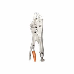 5" LOCKING PLIERS CURVED JAW W/ CUTTER ORANGE