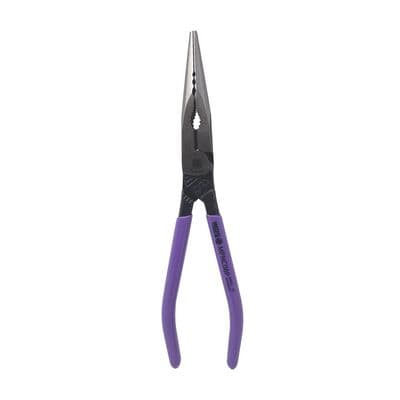 8" LONG NOSE STRAIGHT PLIERS - PURPLE