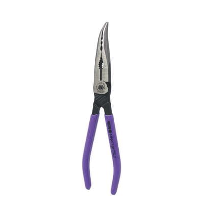 8" LONG NOSE BENT PLIERS - PURPLE