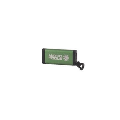 ALUMINUM BATTERY POWERED KEY CHAIN FLOOD LIGHT - GREEN