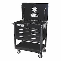 35" x 21" MSC4 ROLLING TOOL CART (BLACK/CHROME)