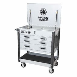35" x 21" MSC4 ROLLING TOOL CART (TITANIUM/BLACK)