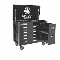 49” x 25” MSC5 POWERED TOOL CART (BLACK/CHROME)