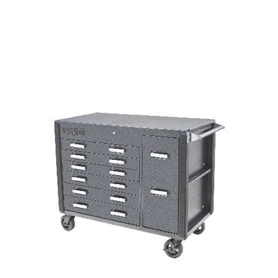 49” x 25” MSC5 POWERED TOOL CART (SILVER VEIN/BLACK)