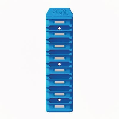 MAGNETIC SCREWDRIVER HOLDER - 8 SLOTS  - BLUE