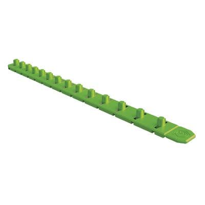 1/4" 14 POST MAGNETIC SOCKET RAIL - GREEN