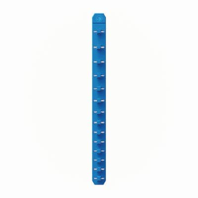 3/8" 14 POST MAGNETIC SOCKET RAIL - BLUE