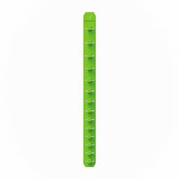 3/8" 14 POST MAGNETIC SOCKET RAIL - GREEN