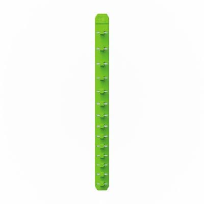 3/8" 14 POST MAGNETIC SOCKET RAIL - GREEN