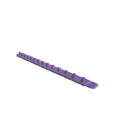 3/8" 14 POST MAGNETIC SOCKET RAIL - PURPLE