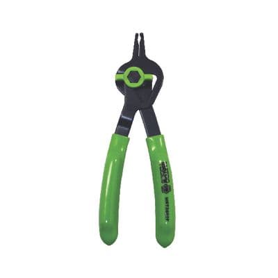.038" CONVERTIBLE FIXED TIP FLUORESCENT SNAP RING PLIERS - 90°