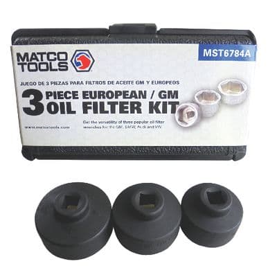 3 PIECE EUROPEAN/GM OIL SOCKET SET