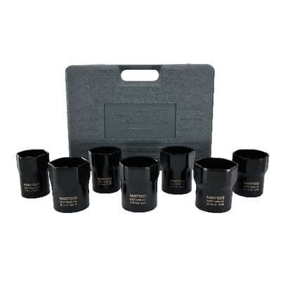 1/2" DRIVE 7 PIECE WHEEL BEARING LOCKNUT SOCKET SET