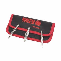 3 PIECE SPIRAL FLUTE STEP DRILL SET