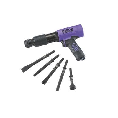 LONG BARREL PNEUMATIC AIR HAMMER KIT - PURPLE